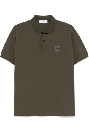 Stone Island Logo-patch polo shirt