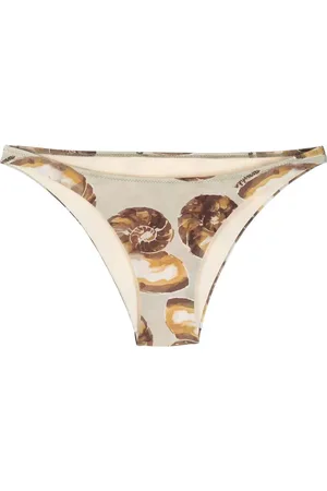 Nanushka Seashell-print bikini bottoms