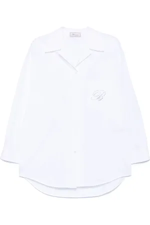 BLUMARINE Logo-embellished shirt