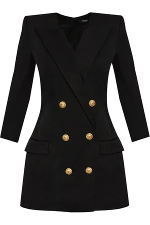 Balmain Logo-engraved mini dress