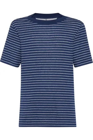 Brunello Cucinelli Striped short-sleeve t-shirt