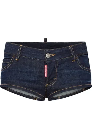 Dsquared2 Logo-embroidered denim shorts