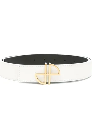 Patou JP-buckle leather belt