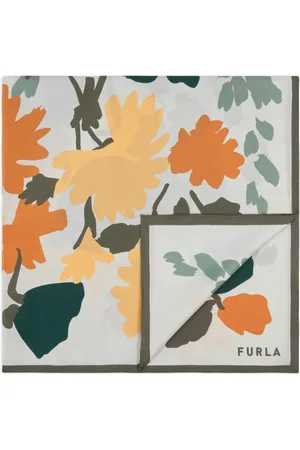 Furla Floral-print silk foulard