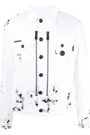 Philipp Plein Logo-print denim jacket
