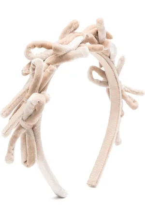 MONNALISA Bow-detail velvet headband