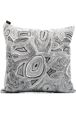 FORNASETTI Malachite-print outdoor cushion (40cm)