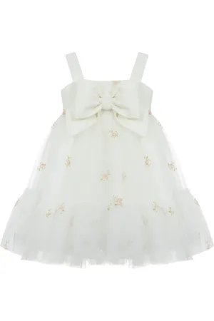 Lapin House Floral-embroidered dress