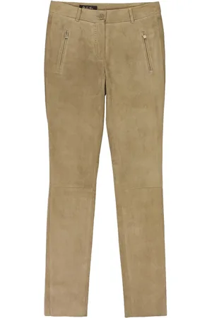 Loro Piana Leather "Brown" skinny trousers