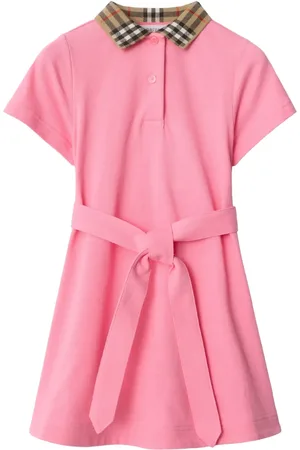 Burberry Check-collar cotton dress