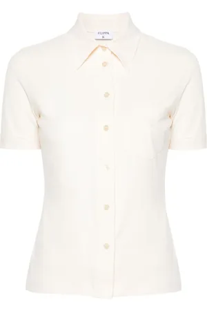 Filippa K Monogram-embroidered cotton shirt