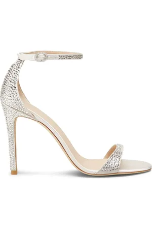 Stuart Weitzman 100mm Nudist Shine Sandals
