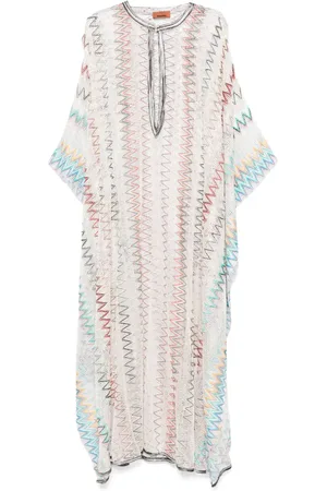 Missoni Open-knit beach kaftan