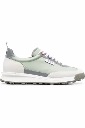 Thom Browne Panelled low-top lace-up sneakers