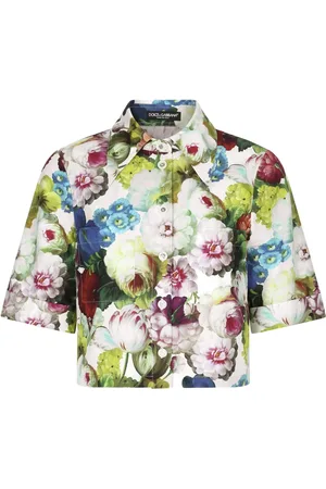Dolce & Gabbana Flower-print cotton shirt