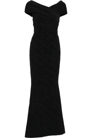 TALBOT RUNHOF Metallic maxi dress