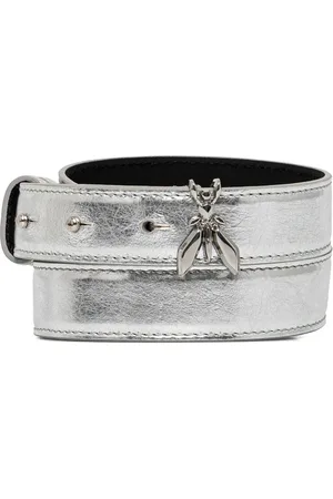 Patrizia Pepe Metallic leather belt