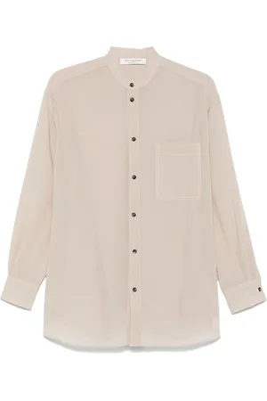 Serafini Band-collar shirt