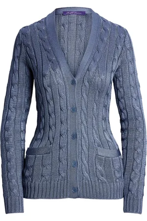 Ralph Lauren Cable-knit silk cardigan