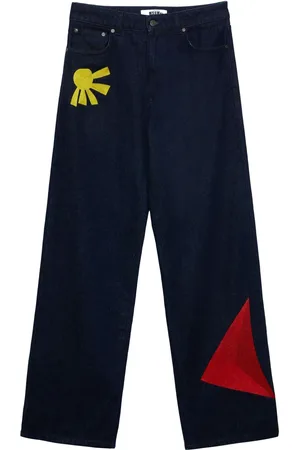 Msgm Embroidered jeans
