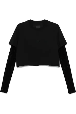 Givenchy Overlapped cropped T-shirt