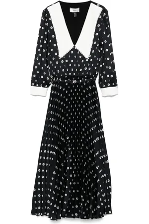NISSA Pearl-print midi dress