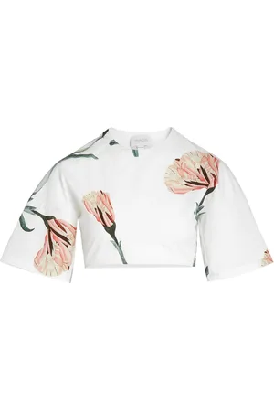 Giambattista Valli Cotton cropped top