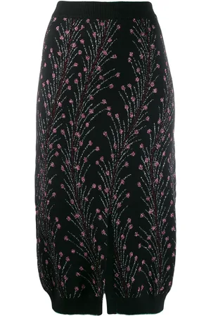 MARCO DE VINCENZO Floral embroidered skirt