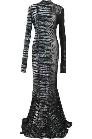 Roberto Cavalli Zebra-print maxi dress