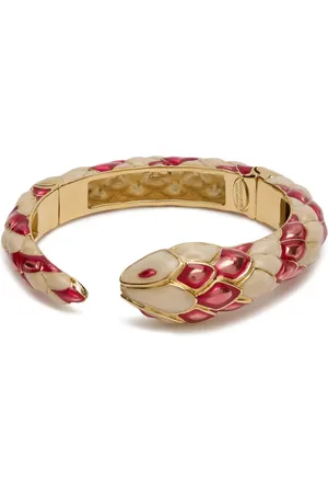 Roberto Cavalli Snake-design cuff bracelet