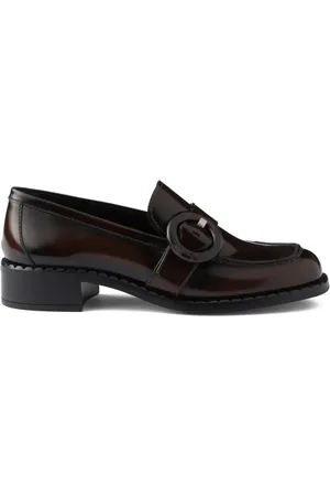 Prada Brushed leather loafers