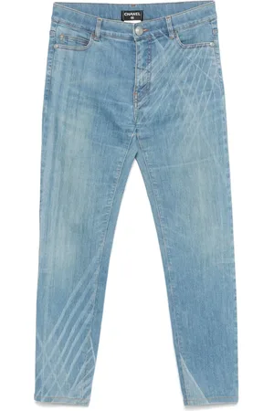 CHANEL 2010s whiskered jeans