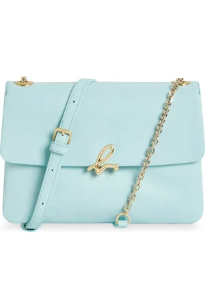 AGNÈS B. Logo-plaque leather crossbody bag