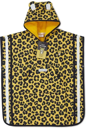 Roarsome Leopard-print poncho towel