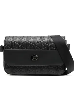 Lacoste Nomogramme leather flap close bag