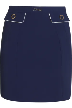 Elisabetta Franchi Logo-plaque skirt