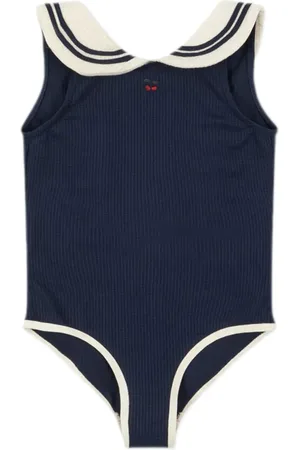 Konges Sløjd Logo-embroidered swimsuit