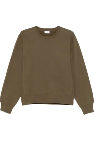 Saint Laurent Cassandre-embroidered sweatshirt
