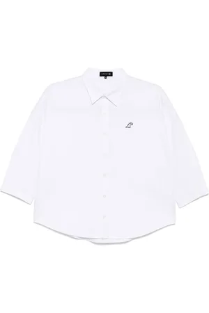 AGNÈS B. Embroidered logo shirt