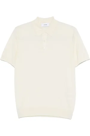 LARDINI Fine-knit polo shirt
