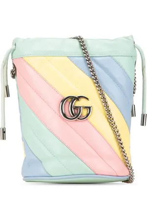 Gucci 2016-2025 Mini GG Marmont Diagonal Matelasse Leather 2.0 bucket bag