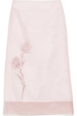 PESERICO SIGN Organza midi skirt