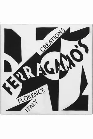 Salvatore Ferragamo Logo-print silk scarf