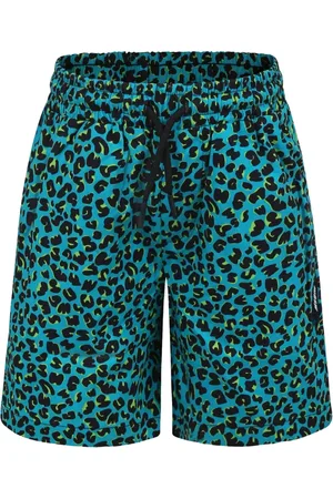 Msgm Leopard-print cotton shorts