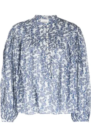 Marant Etoile Floral-print long-sleeve blouse