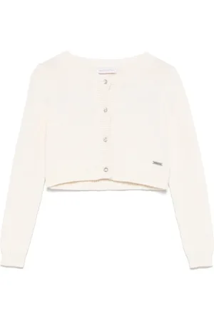 MONNALISA Ribbed-knit cardigan