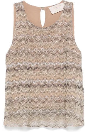 Kaos Metallic-threading top