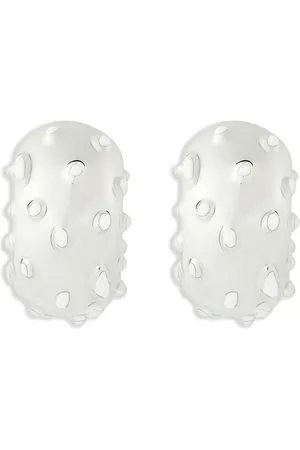 Courrèges Infinity flecked earrings