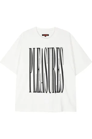 Pleasures Logo-embroidered cotton T-shirt