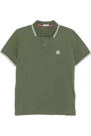 Moncler Logo-patch cotton polo shirt